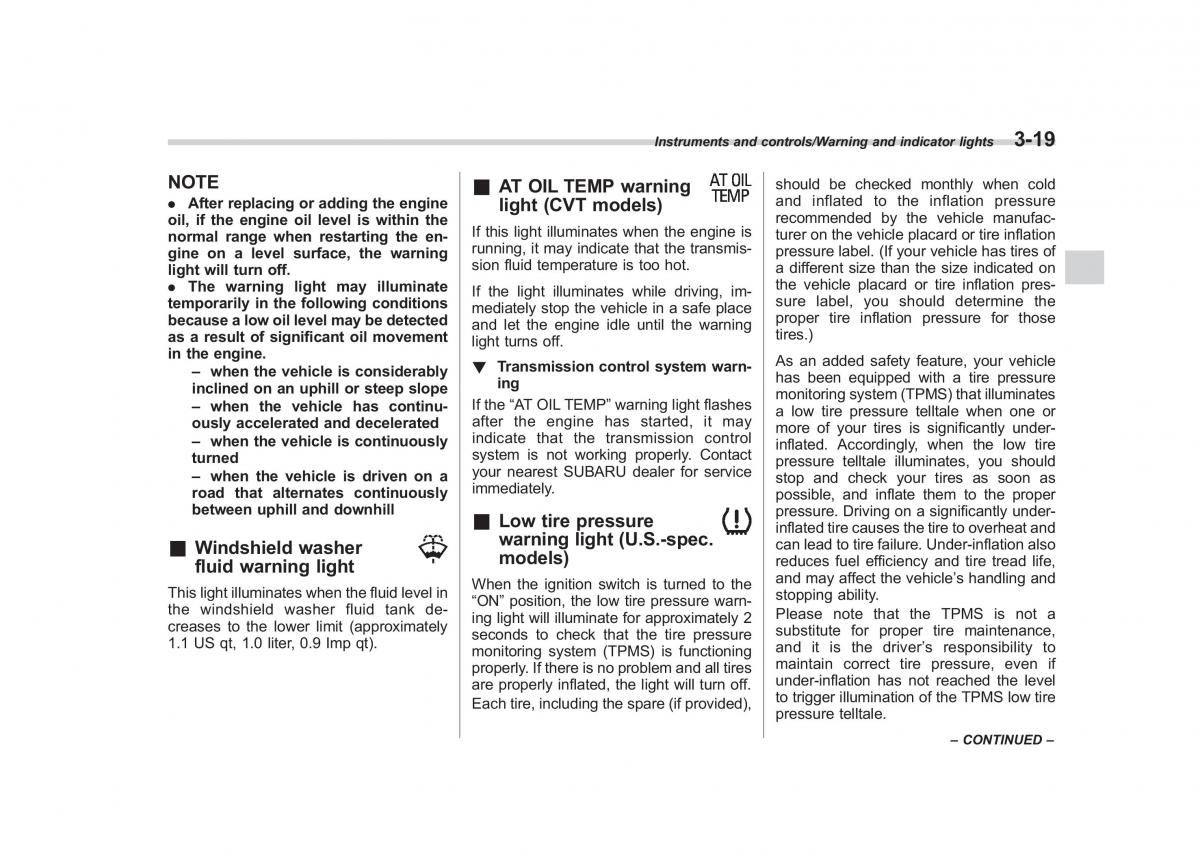 Subaru XV Crosstrek owners manual / page 160