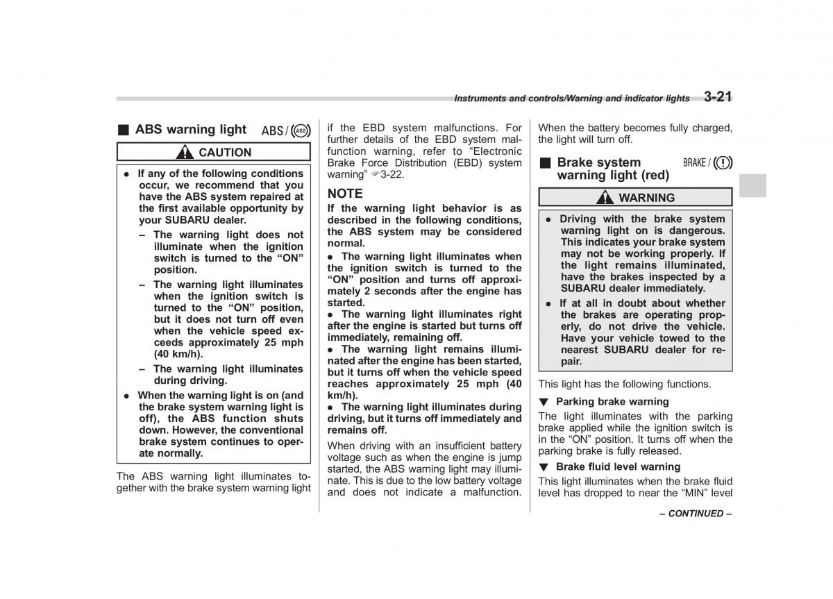 Subaru XV Crosstrek owners manual / page 162