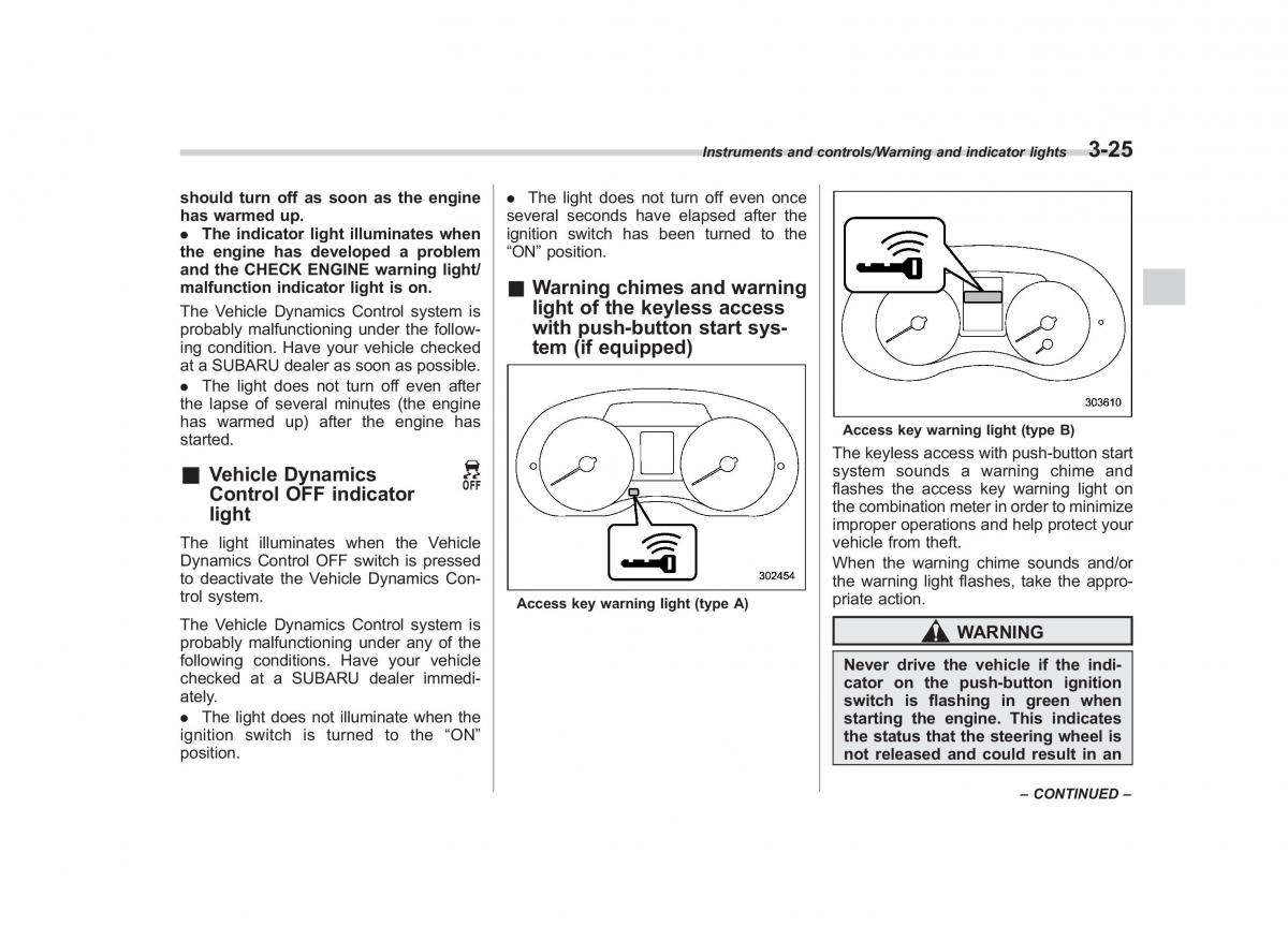 Subaru XV Crosstrek owners manual / page 166