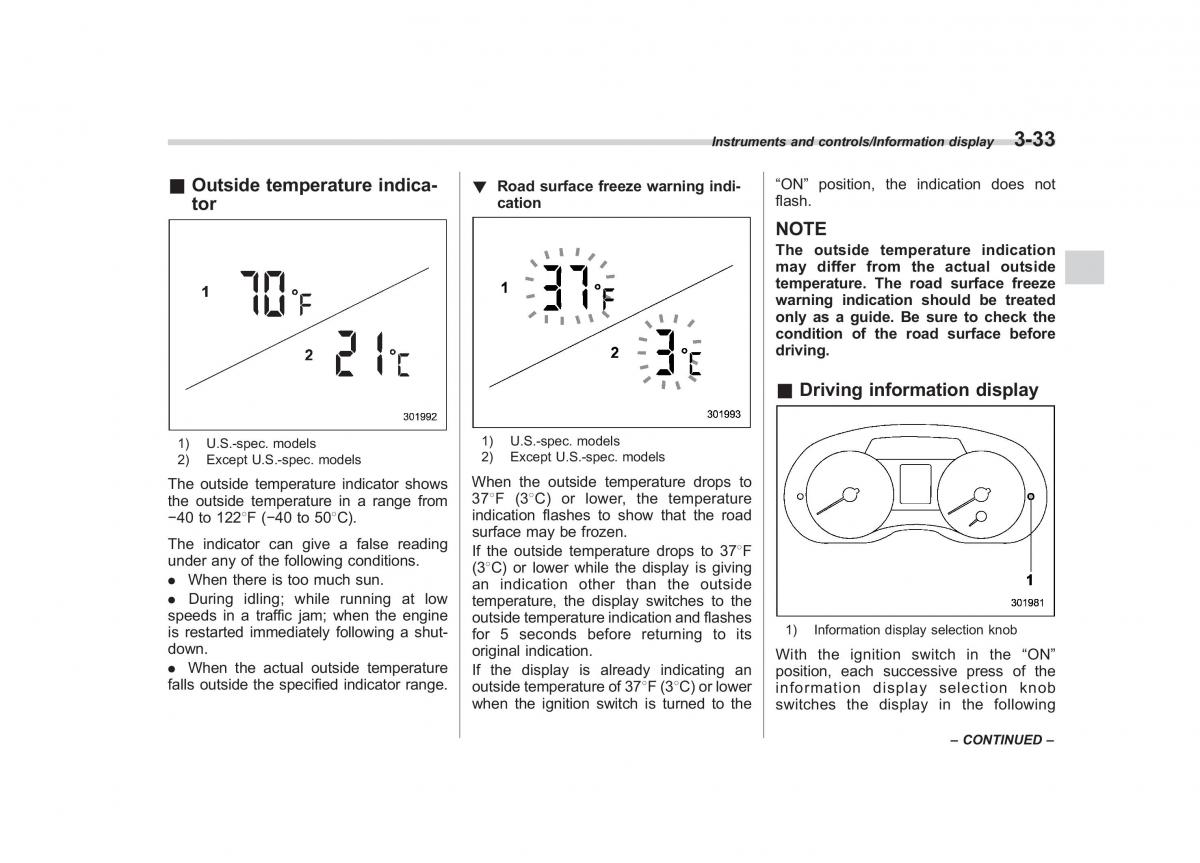 Subaru XV Crosstrek owners manual / page 174