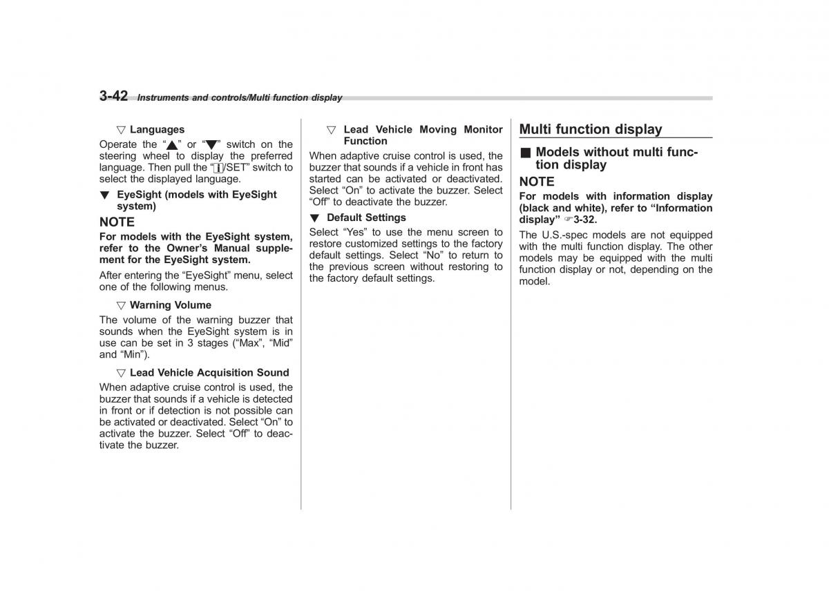 Subaru XV Crosstrek owners manual / page 183