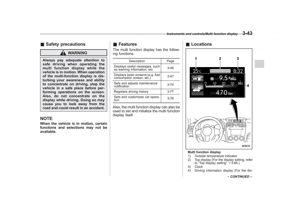 Subaru XV Crosstrek owners manual / page 184