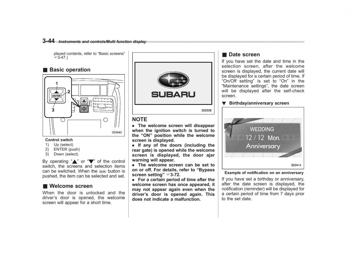 Subaru XV Crosstrek owners manual / page 185