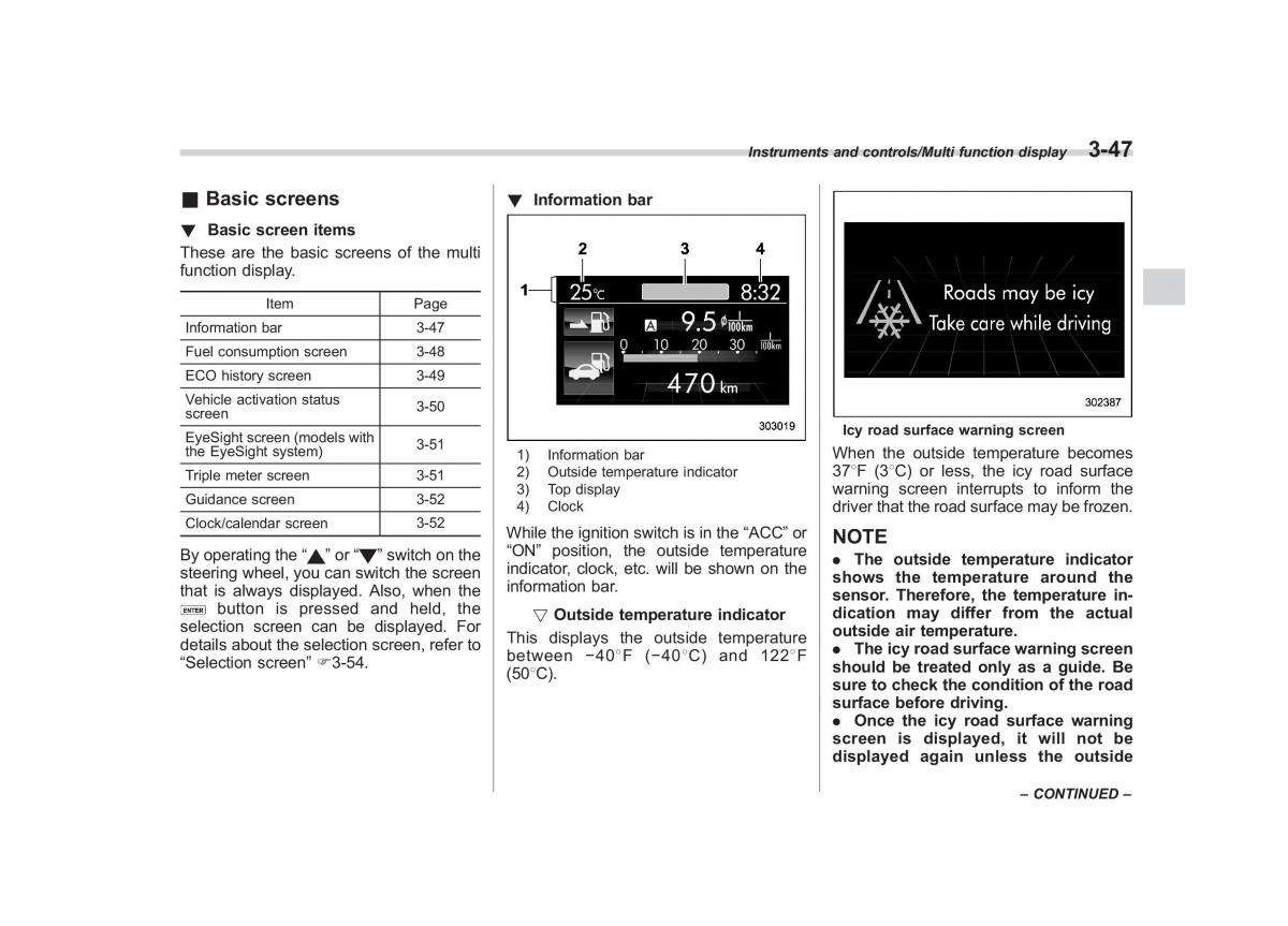 Subaru XV Crosstrek owners manual / page 188