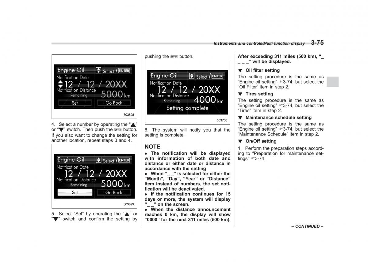 Subaru XV Crosstrek owners manual / page 216