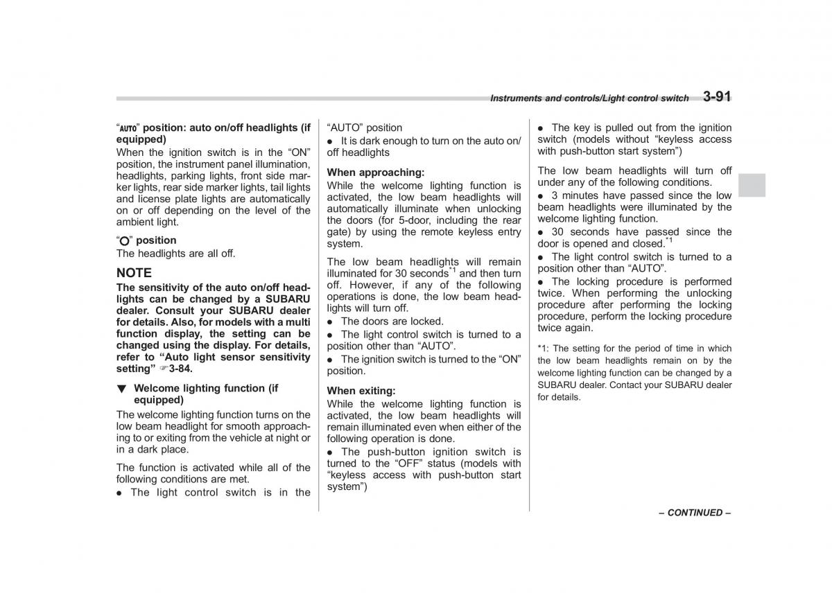 Subaru XV Crosstrek owners manual / page 232