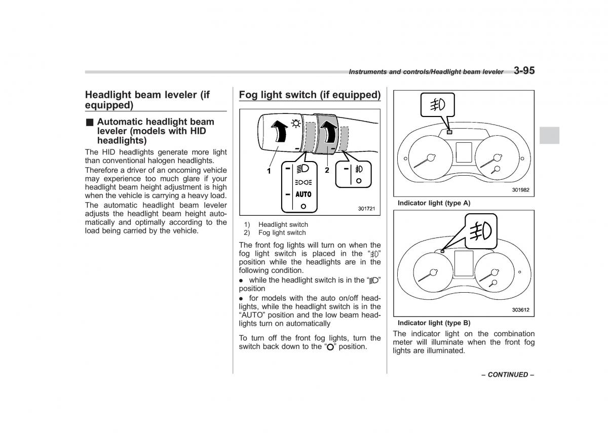 Subaru XV Crosstrek owners manual / page 236