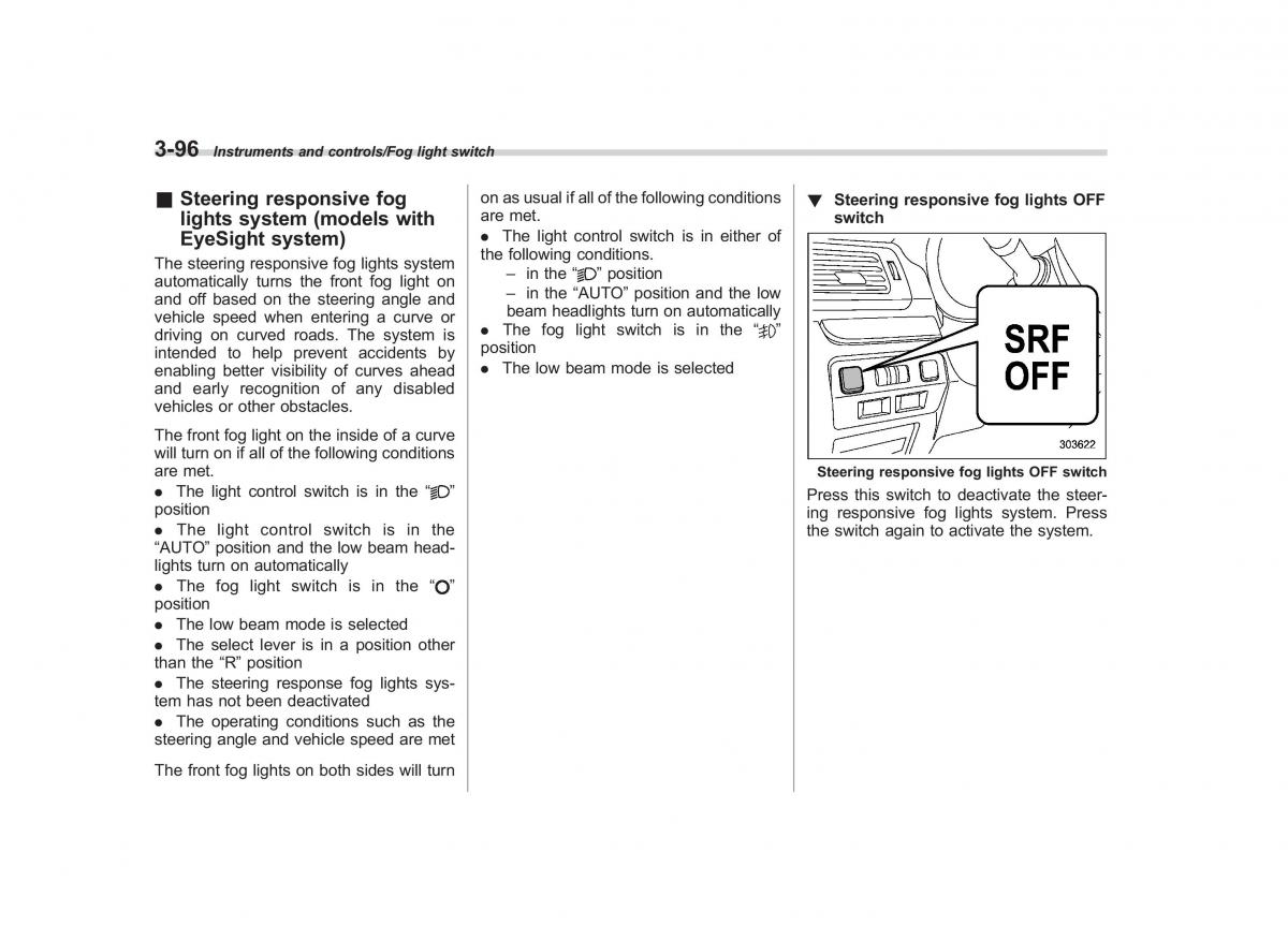 Subaru XV Crosstrek owners manual / page 237