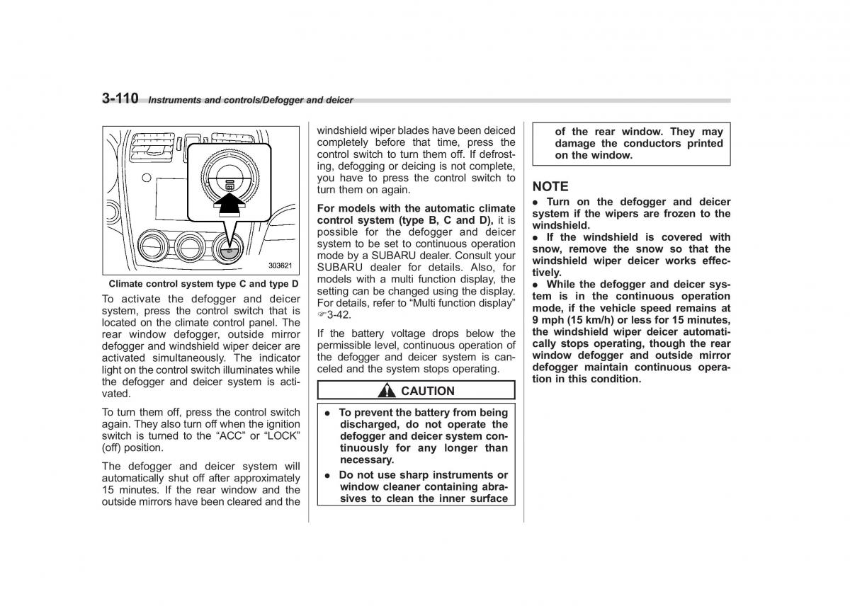 Subaru XV Crosstrek owners manual / page 251