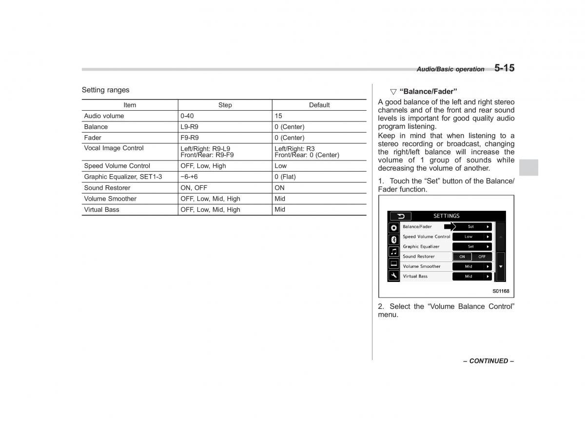 Subaru XV Crosstrek owners manual / page 282