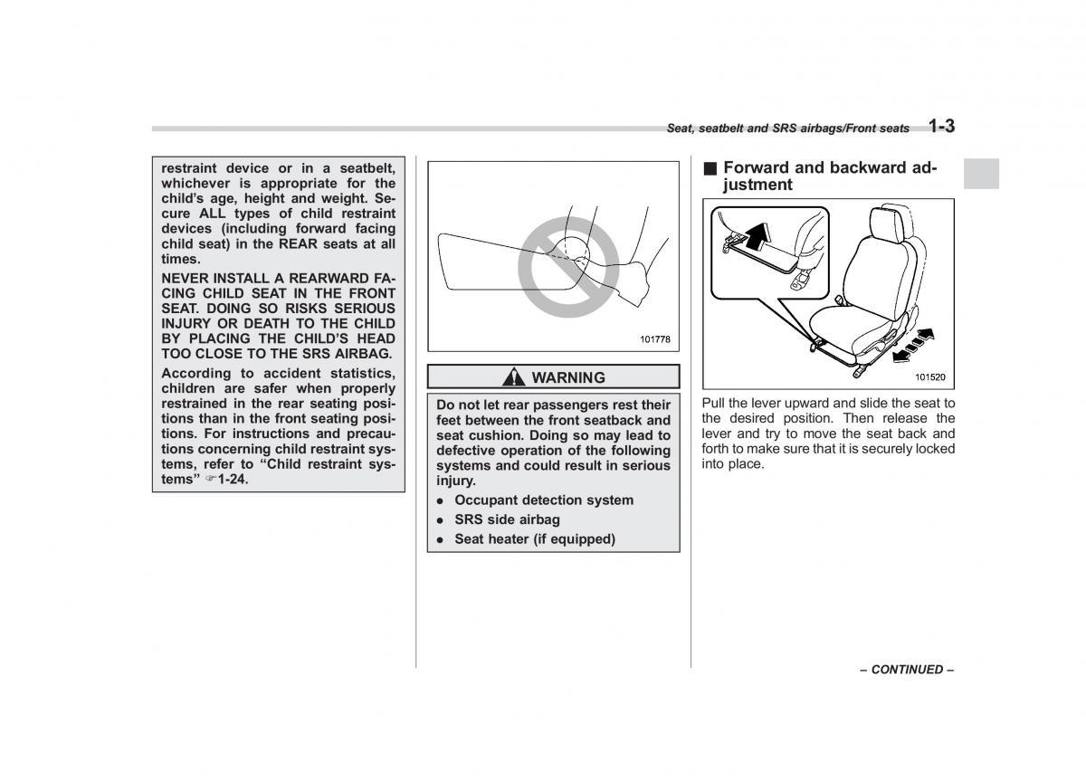 Subaru XV Crosstrek owners manual / page 30