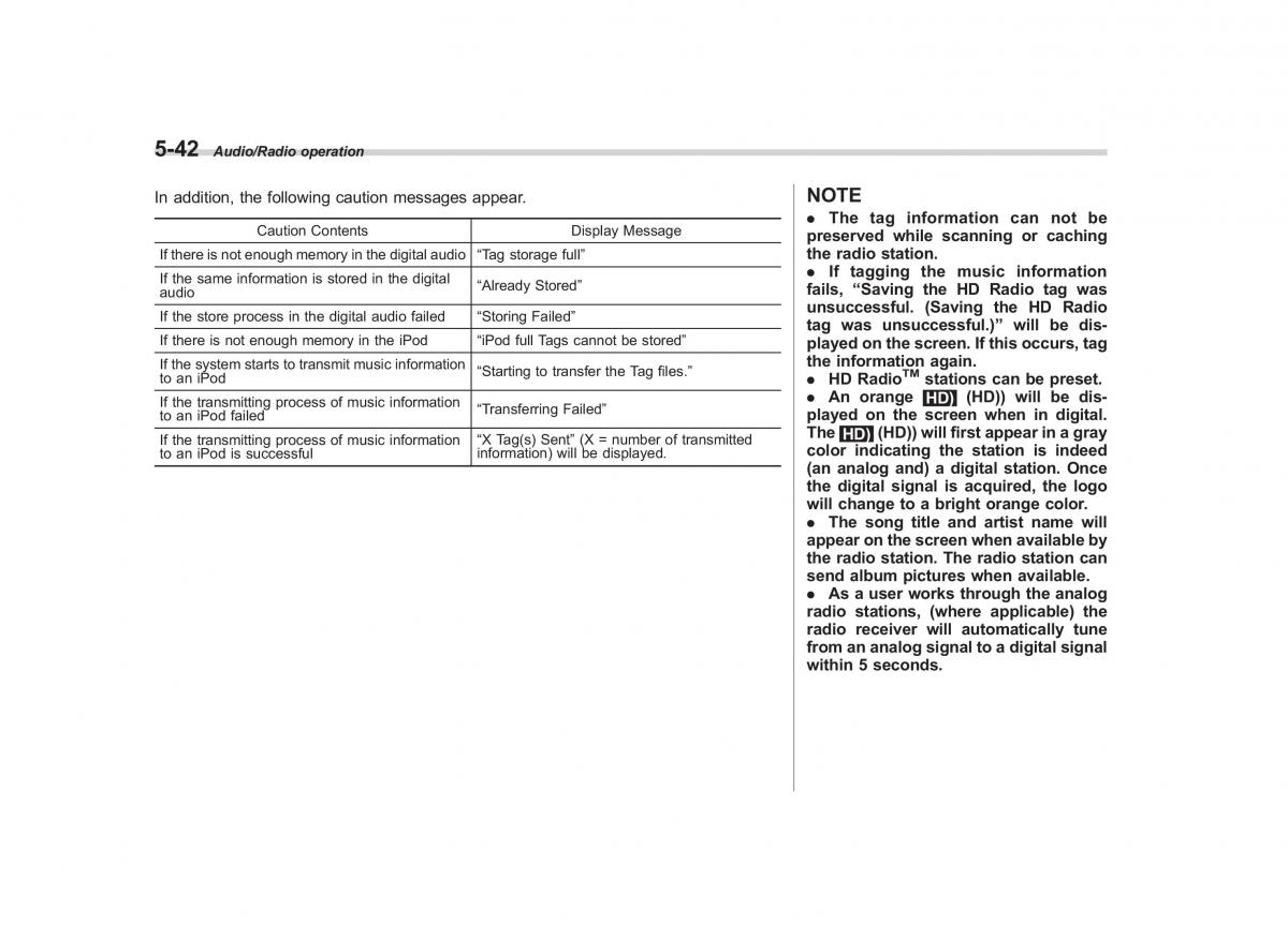 Subaru XV Crosstrek owners manual / page 309