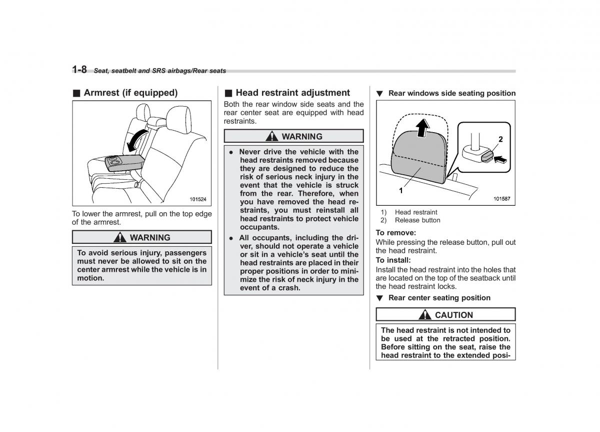 Subaru XV Crosstrek owners manual / page 35