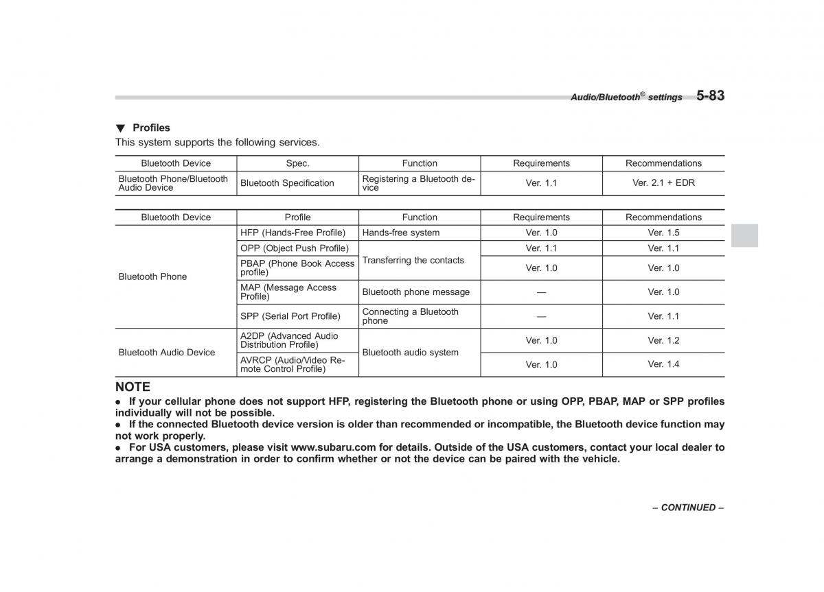 Subaru XV Crosstrek owners manual / page 350