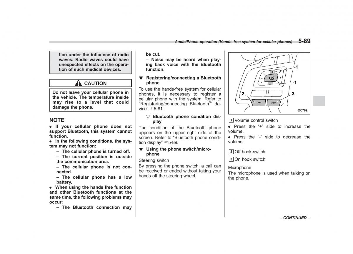 Subaru XV Crosstrek owners manual / page 356