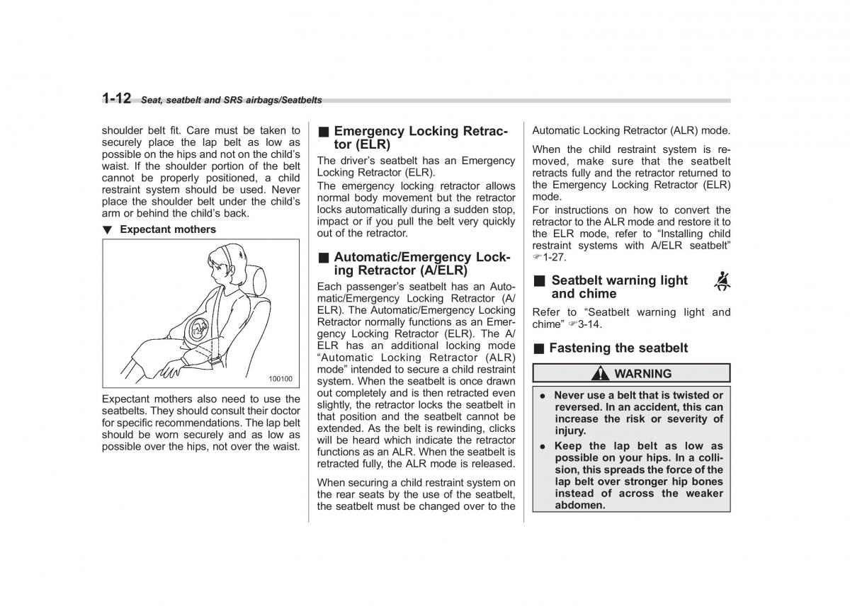 Subaru XV Crosstrek owners manual / page 39