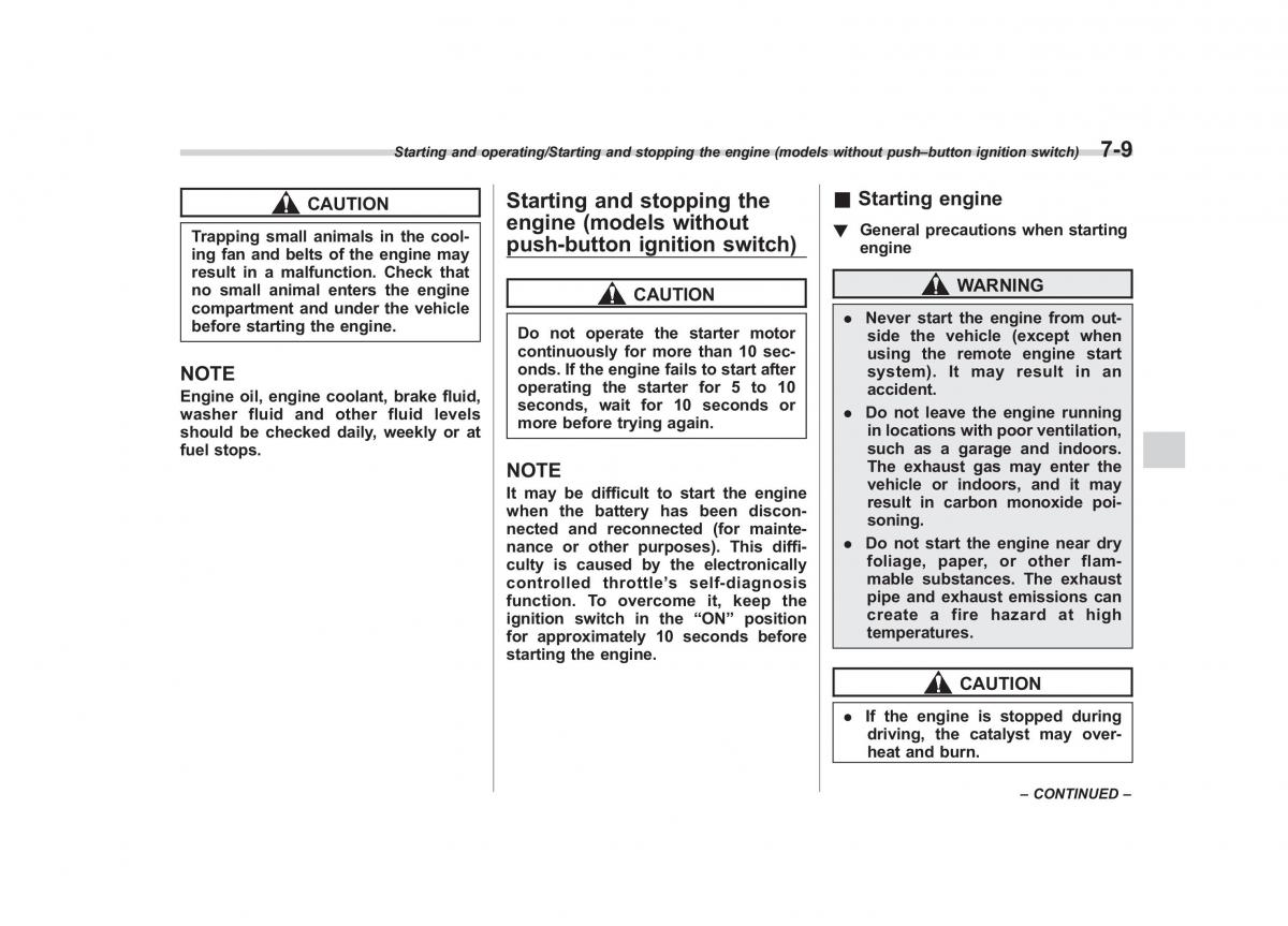 Subaru XV Crosstrek owners manual / page 412