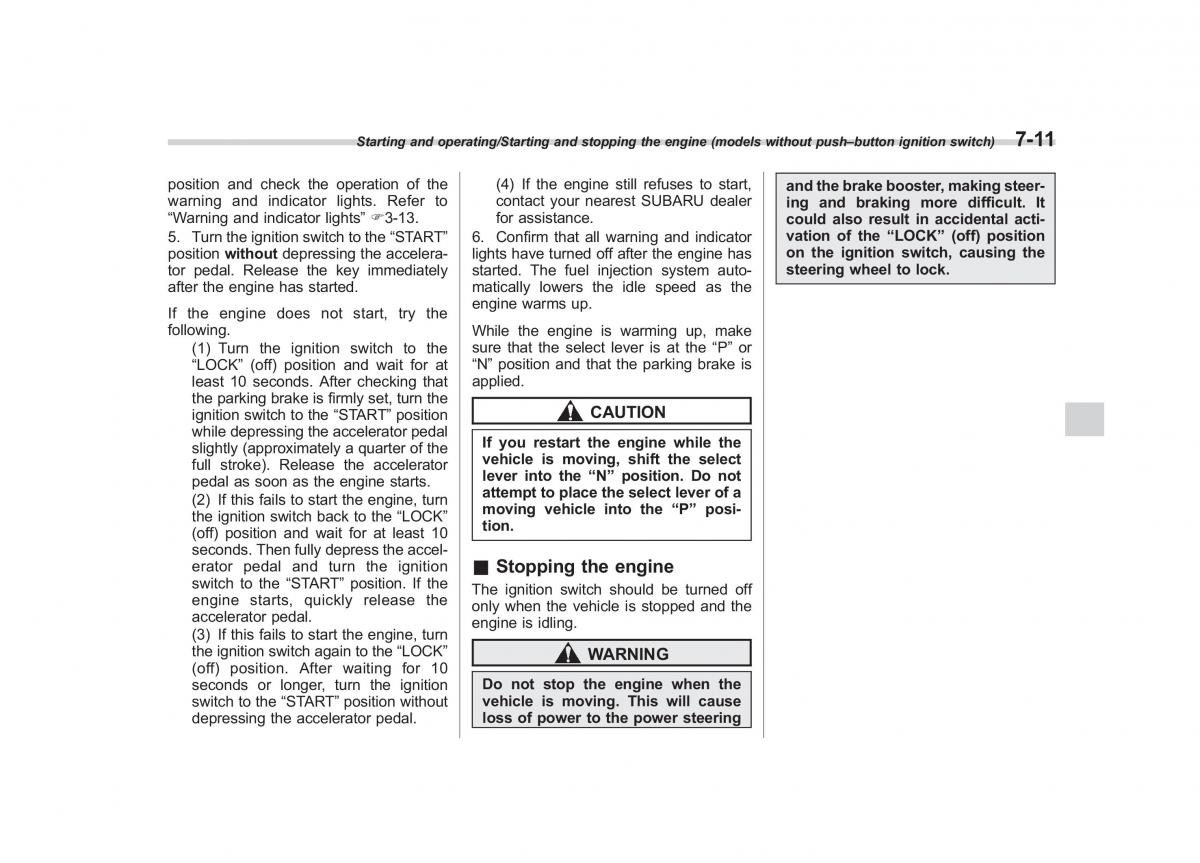 Subaru XV Crosstrek owners manual / page 414