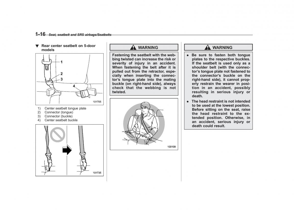 Subaru XV Crosstrek owners manual / page 43