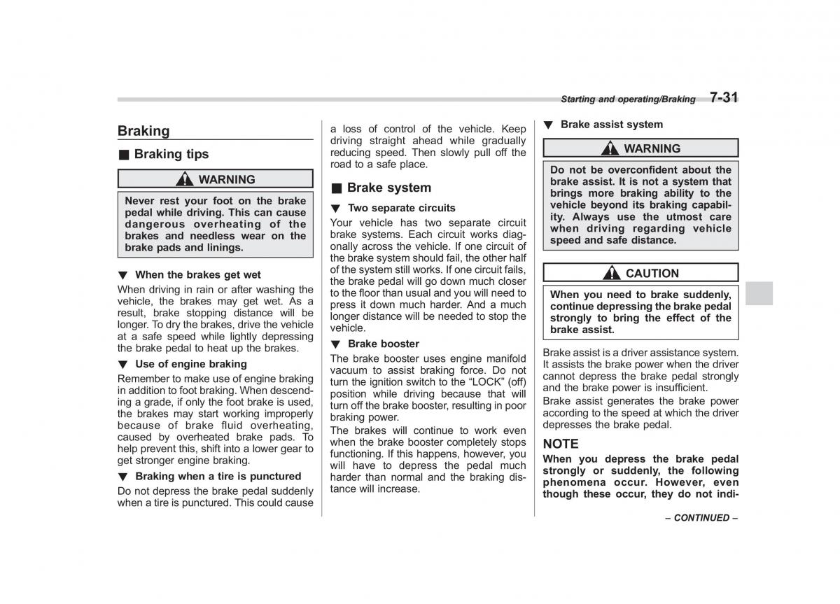 Subaru XV Crosstrek owners manual / page 434