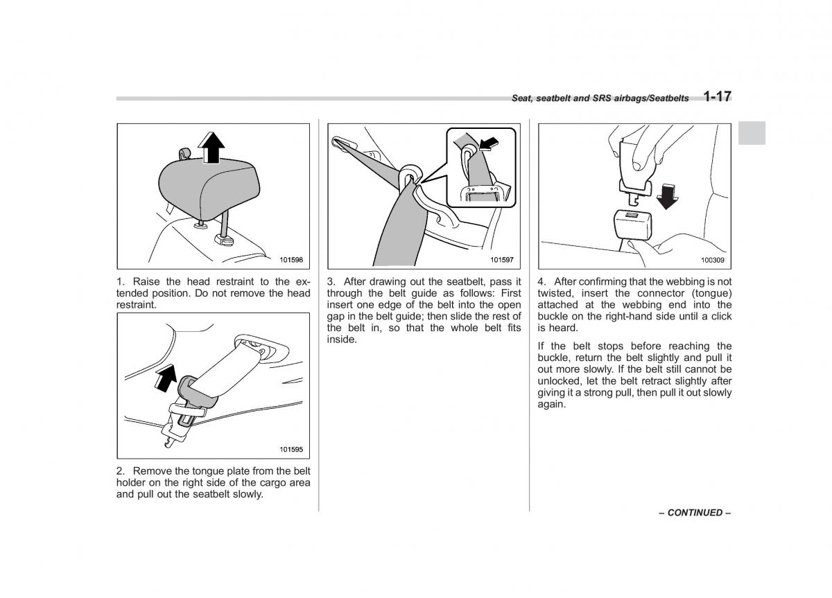 Subaru XV Crosstrek owners manual / page 44