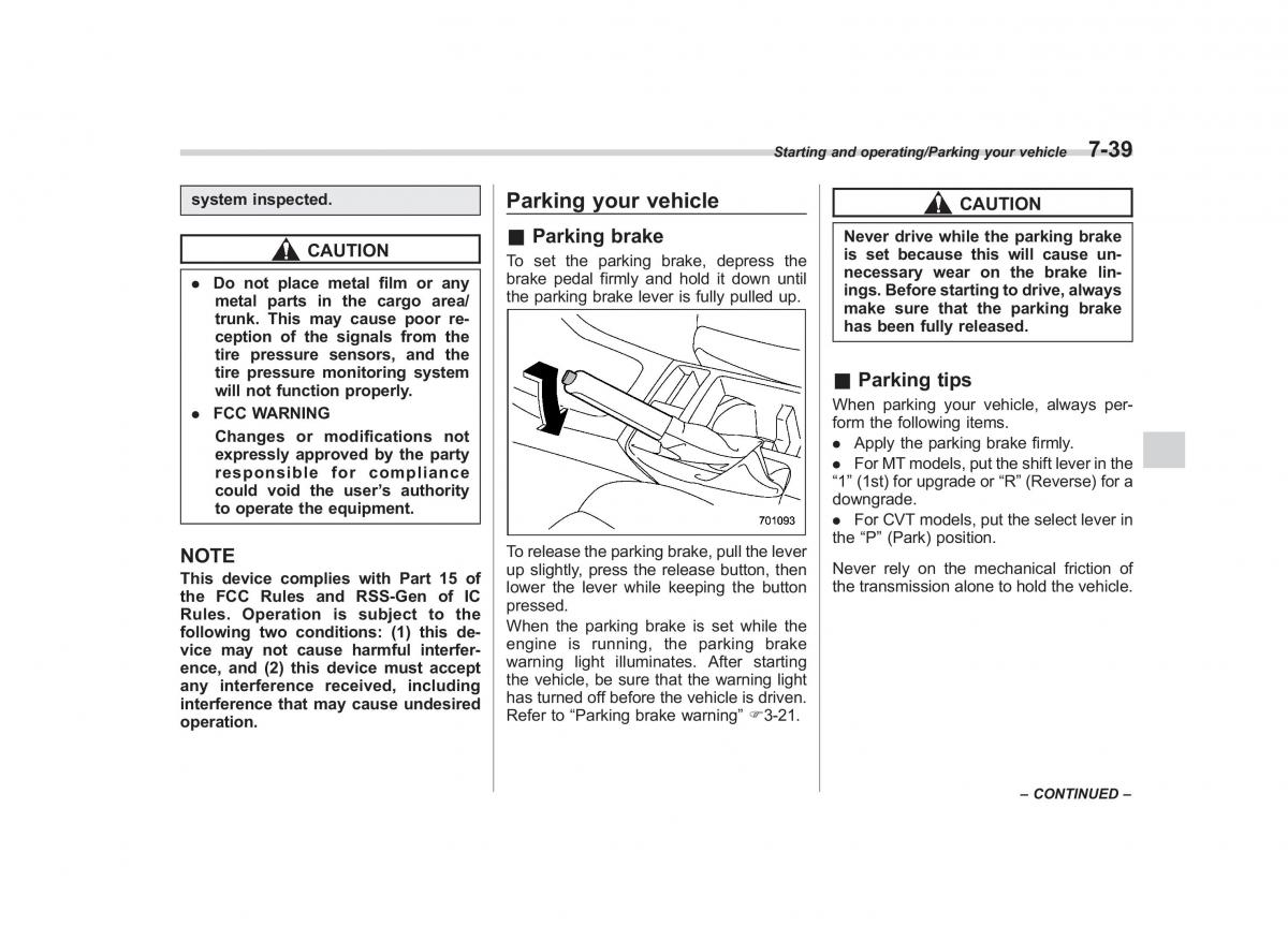 Subaru XV Crosstrek owners manual / page 442