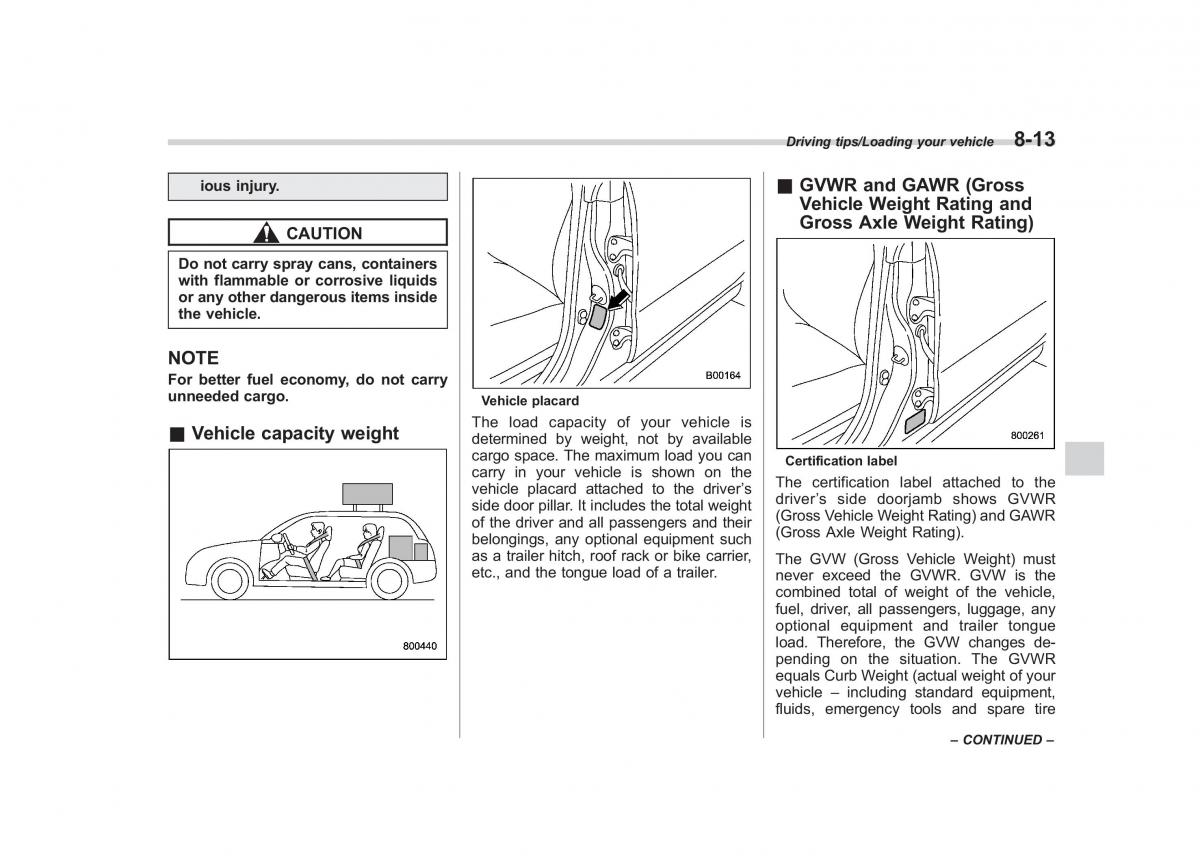 Subaru XV Crosstrek owners manual / page 464