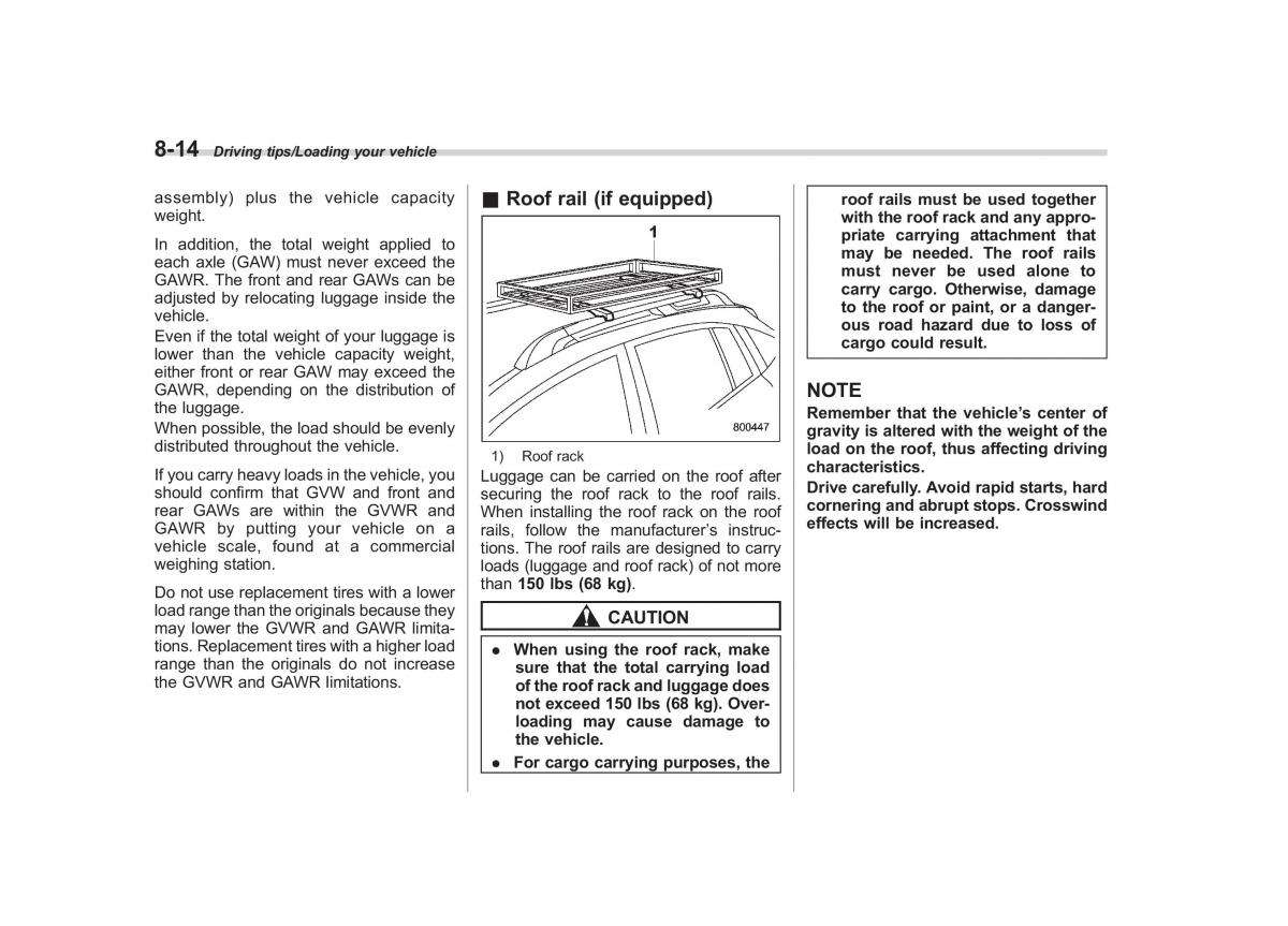 Subaru XV Crosstrek owners manual / page 465