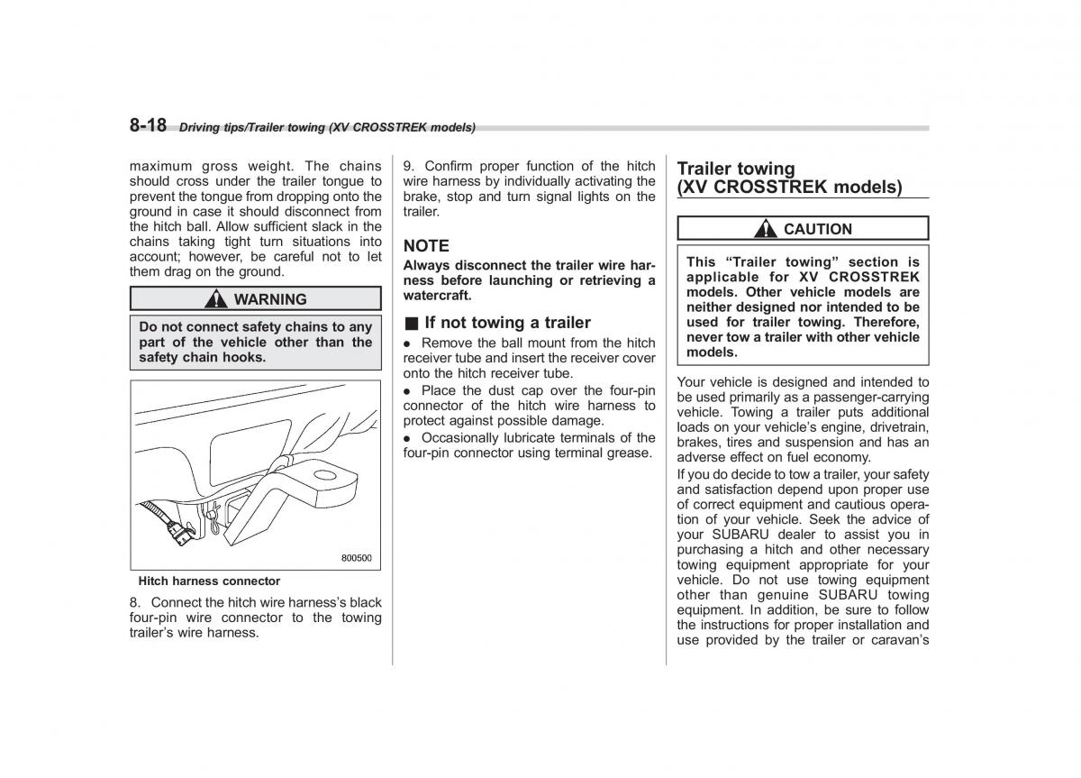 Subaru XV Crosstrek owners manual / page 469