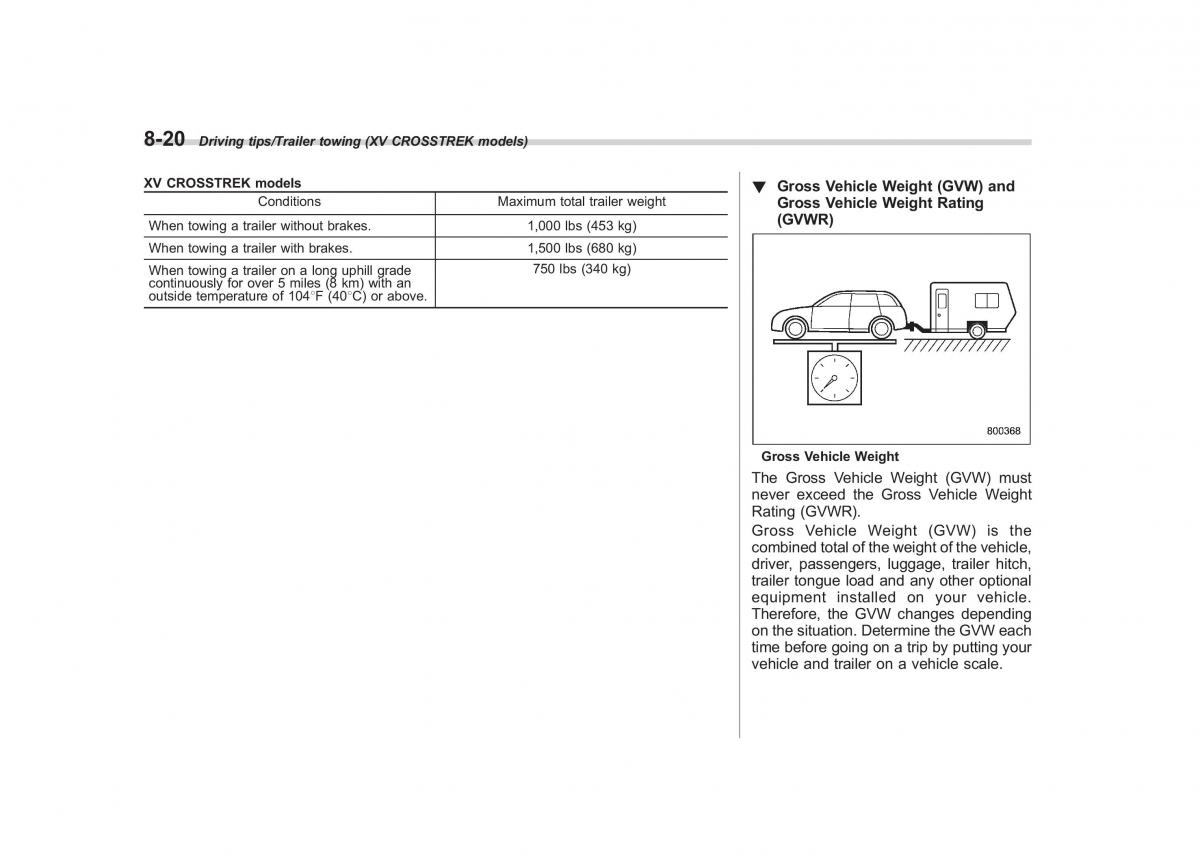 Subaru XV Crosstrek owners manual / page 471