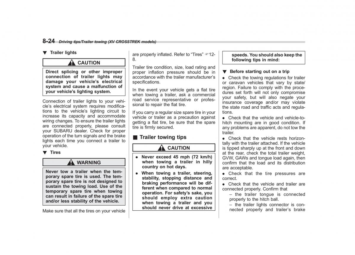 Subaru XV Crosstrek owners manual / page 475