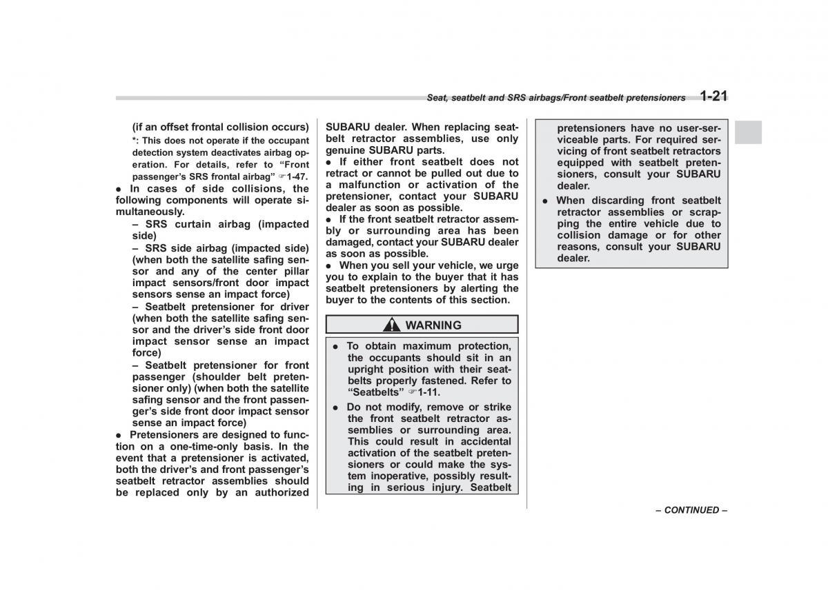 Subaru XV Crosstrek owners manual / page 48