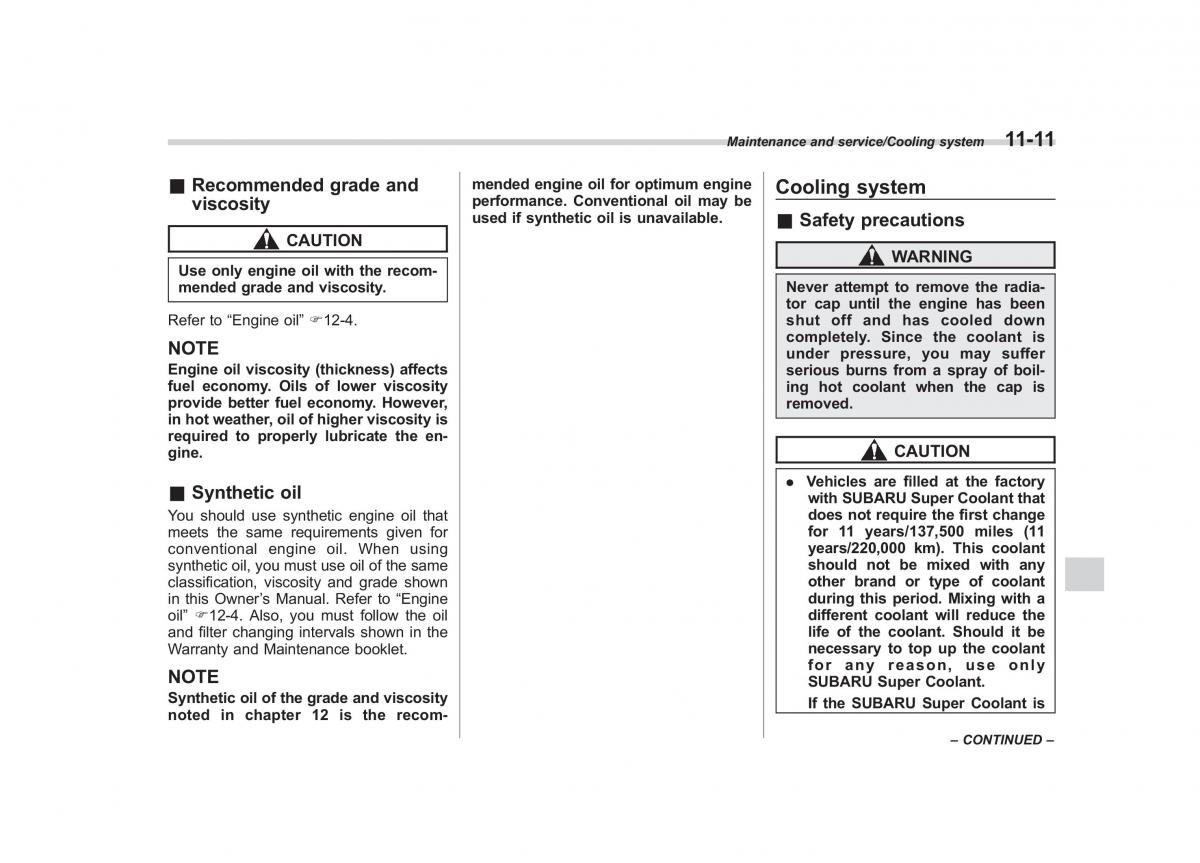 Subaru XV Crosstrek owners manual / page 514