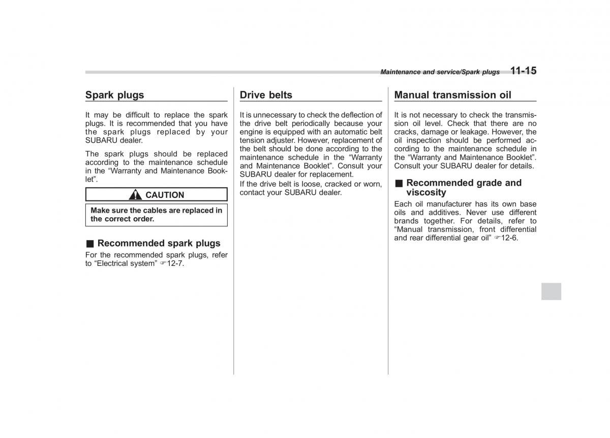 Subaru XV Crosstrek owners manual / page 518