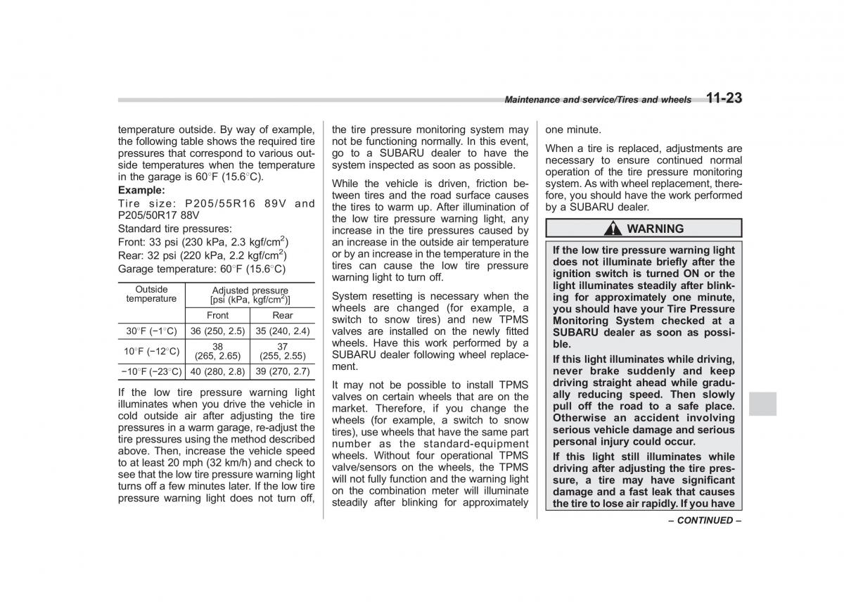 Subaru XV Crosstrek owners manual / page 526