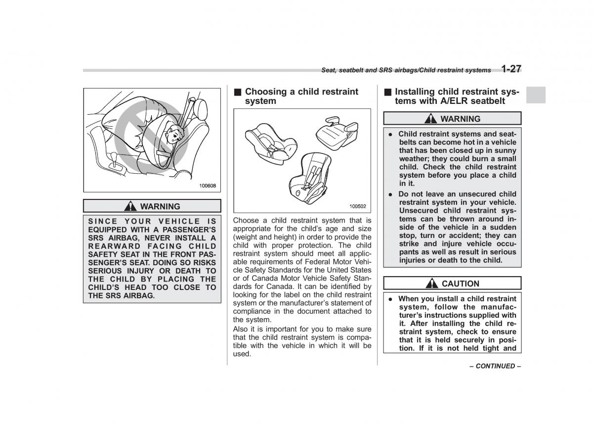 Subaru XV Crosstrek owners manual / page 54