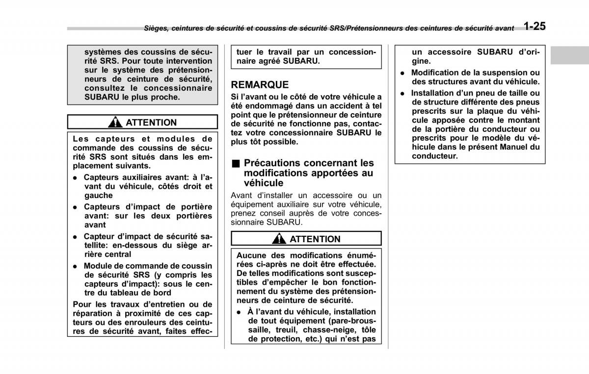 Subaru XV Crosstrek manuel du proprietaire / page 57