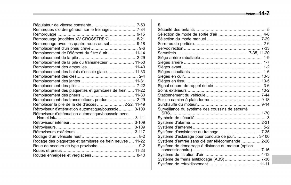 Subaru XV Crosstrek manuel du proprietaire / page 641