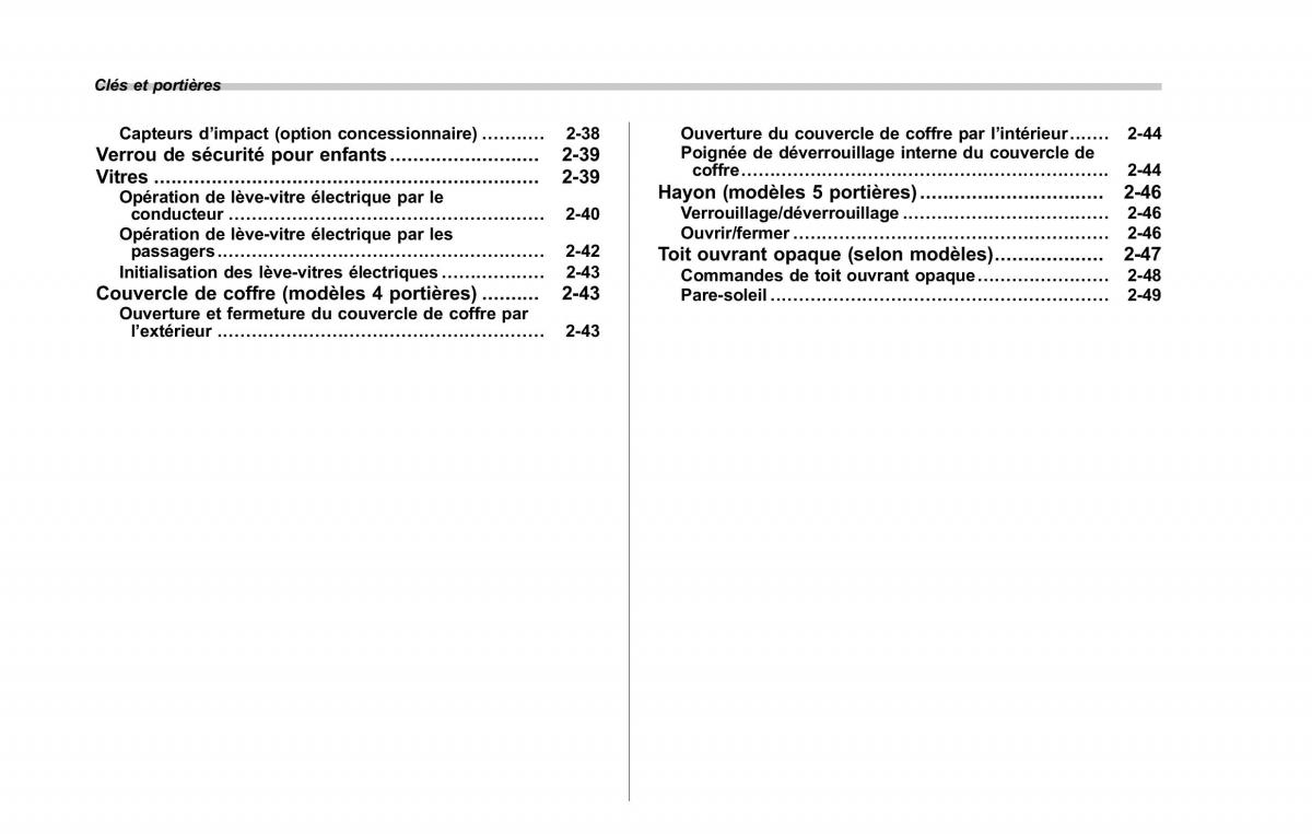 Subaru XV Crosstrek manuel du proprietaire / page 108