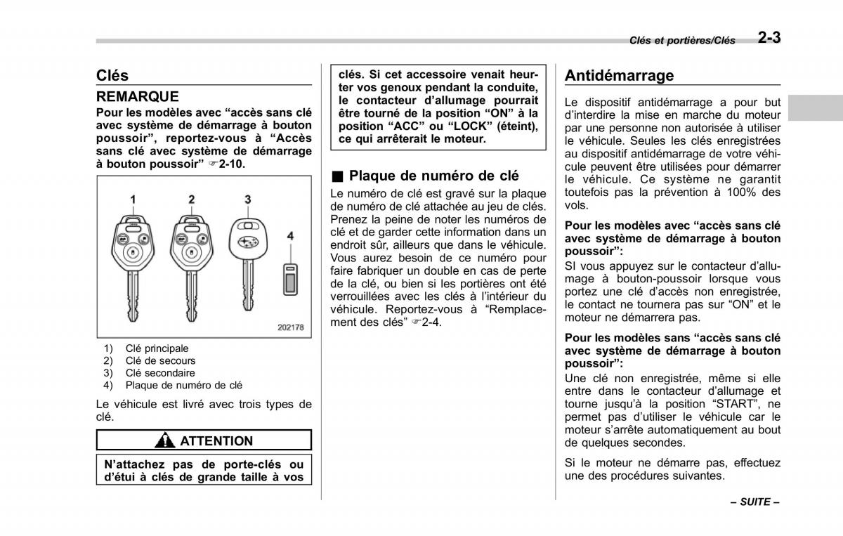 Subaru XV Crosstrek manuel du proprietaire / page 109