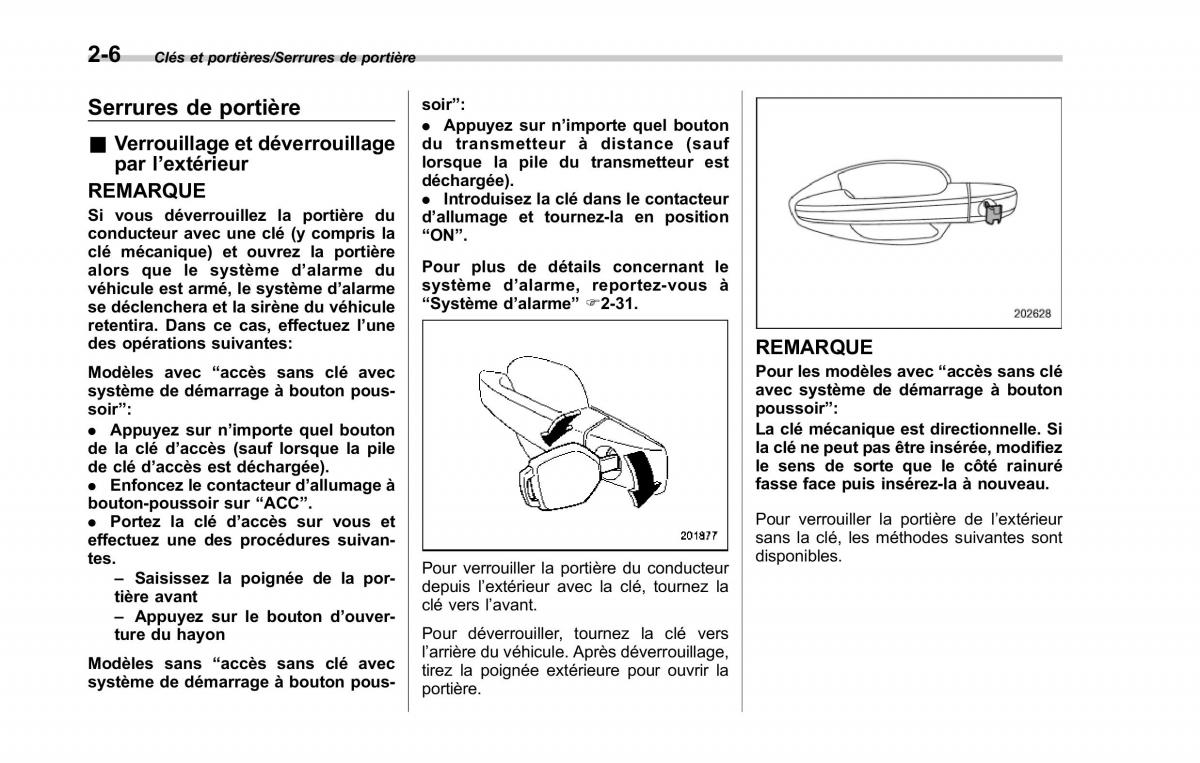 Subaru XV Crosstrek manuel du proprietaire / page 112