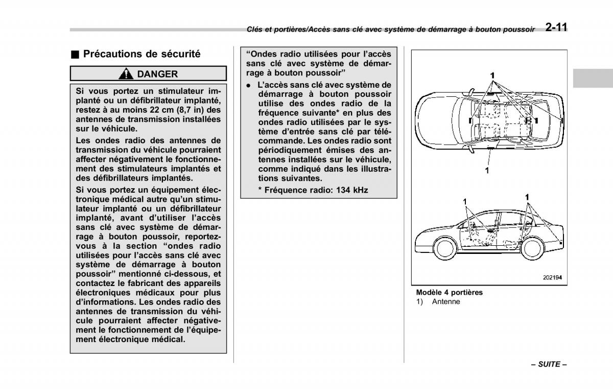 Subaru XV Crosstrek manuel du proprietaire / page 117