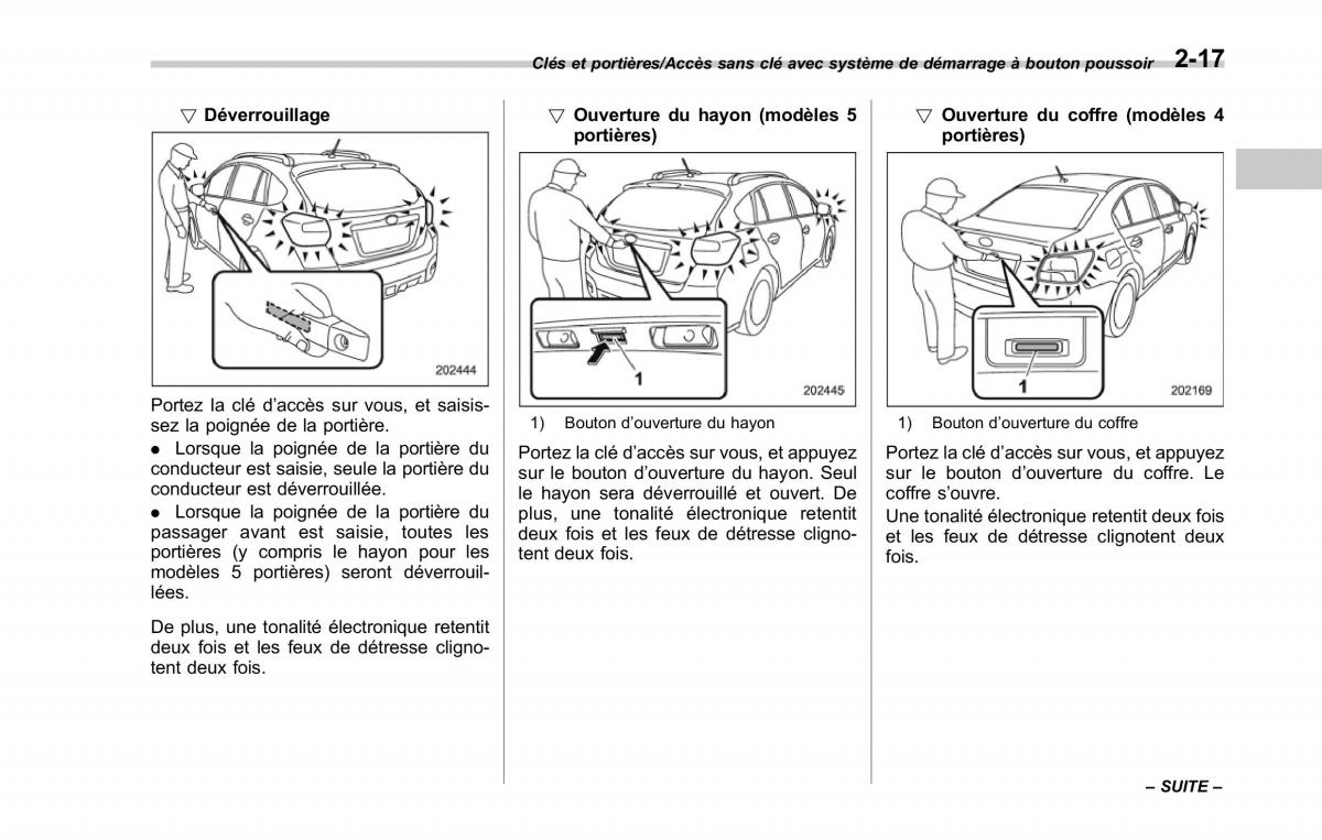 Subaru XV Crosstrek manuel du proprietaire / page 123