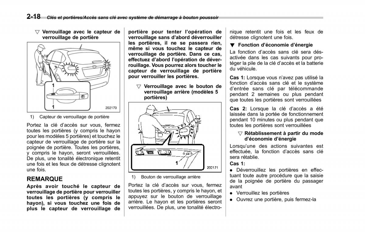 Subaru XV Crosstrek manuel du proprietaire / page 124