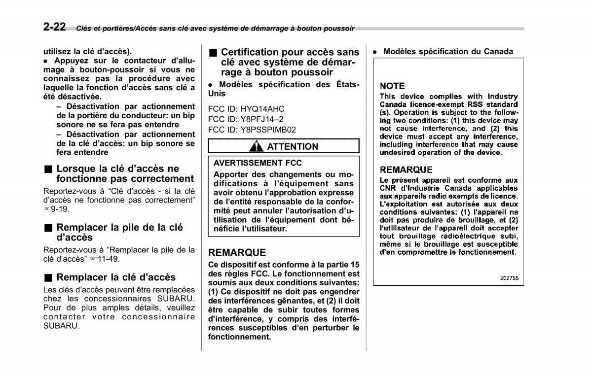 Subaru XV Crosstrek manuel du proprietaire / page 128