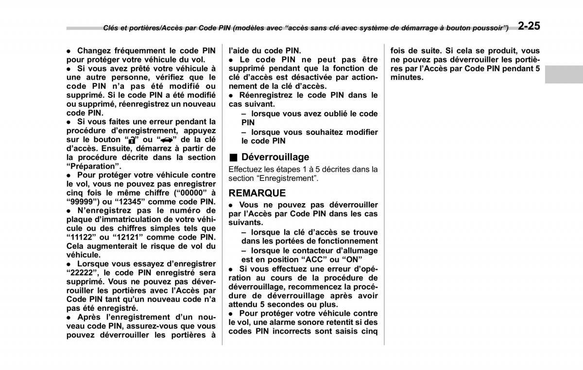 Subaru XV Crosstrek manuel du proprietaire / page 131