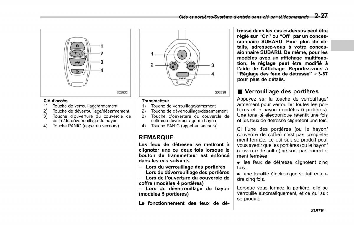 Subaru XV Crosstrek manuel du proprietaire / page 133