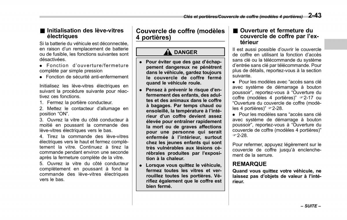 Subaru XV Crosstrek manuel du proprietaire / page 149