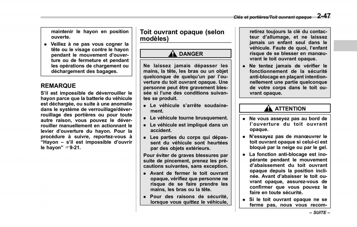 Subaru XV Crosstrek manuel du proprietaire / page 153