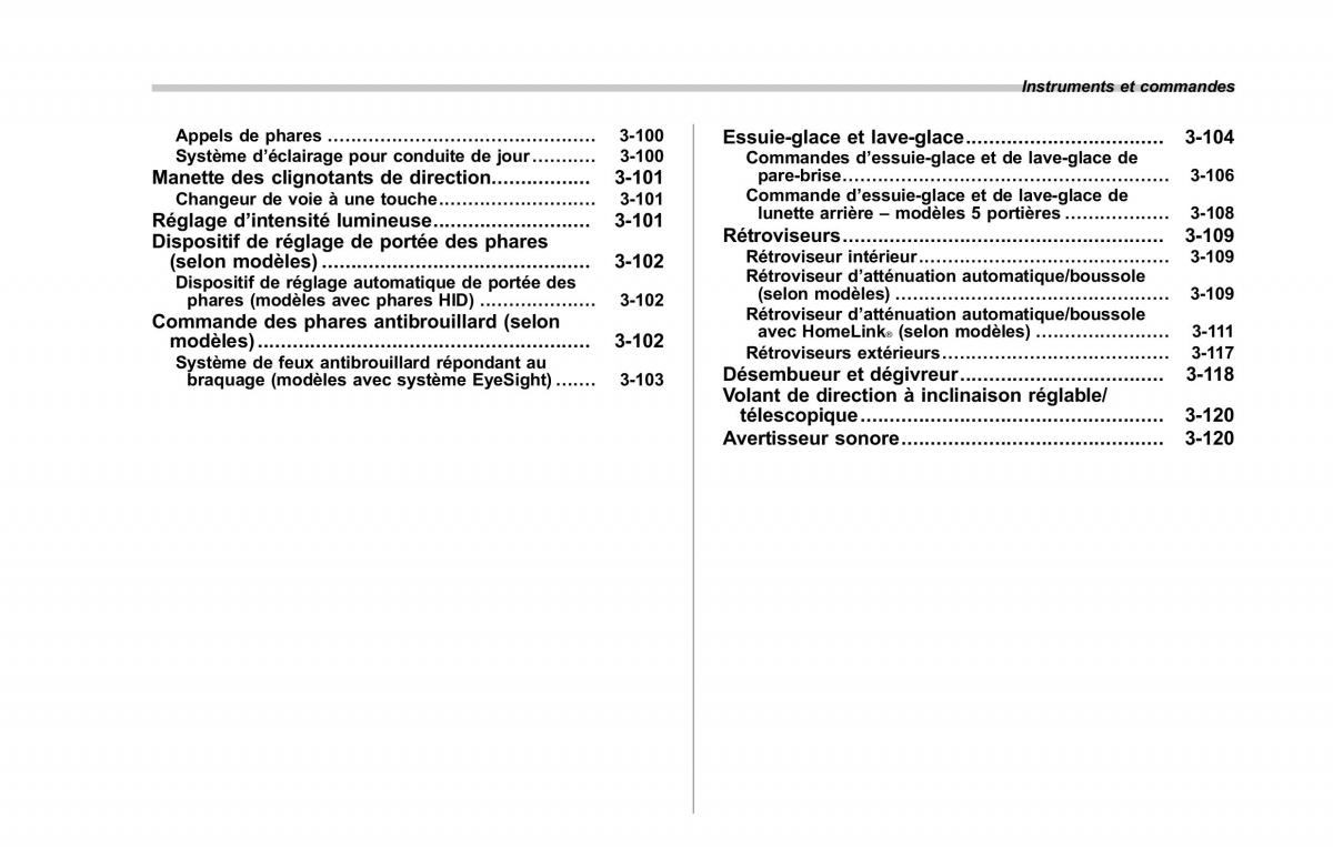 Subaru XV Crosstrek manuel du proprietaire / page 159